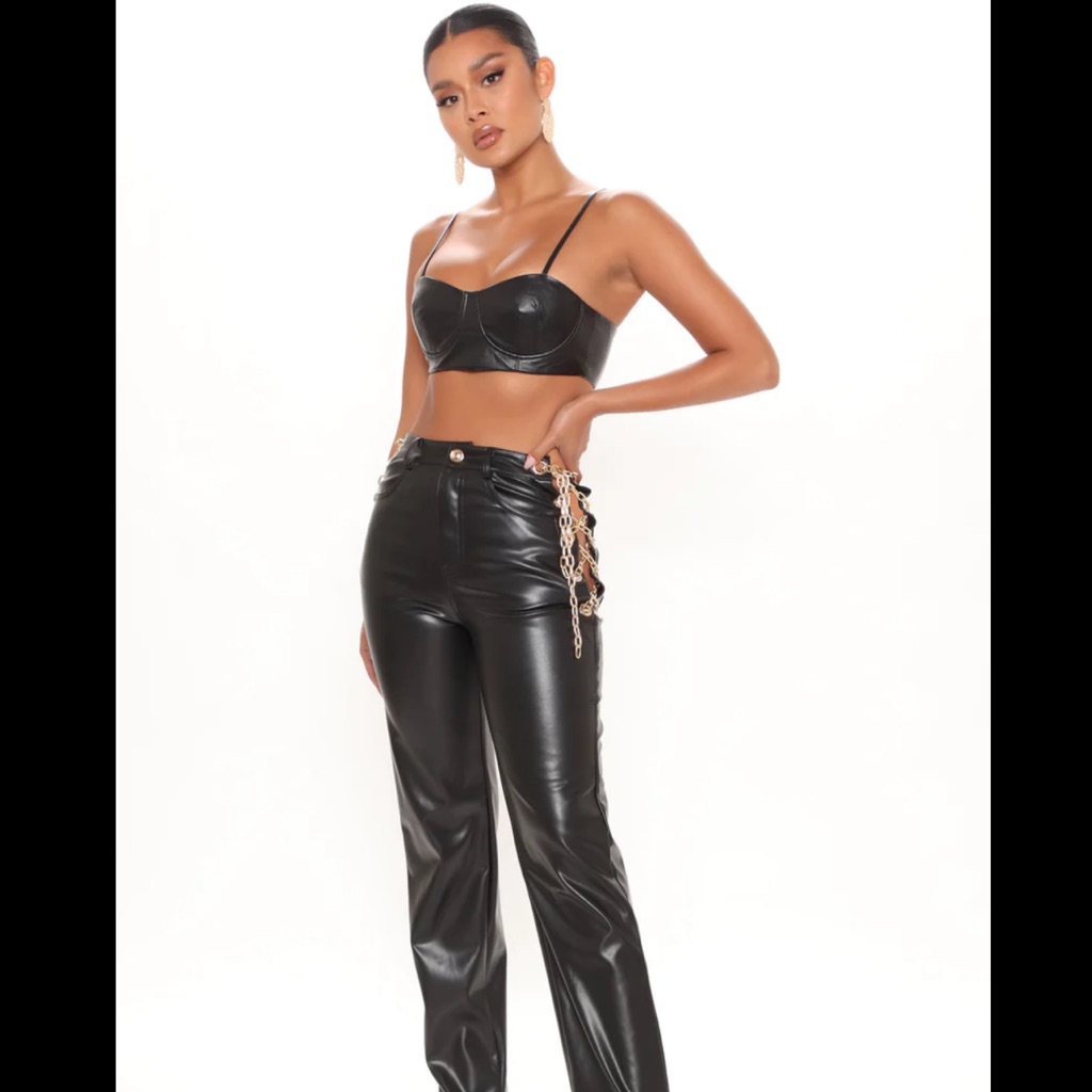 Brand New Faux Leather Set